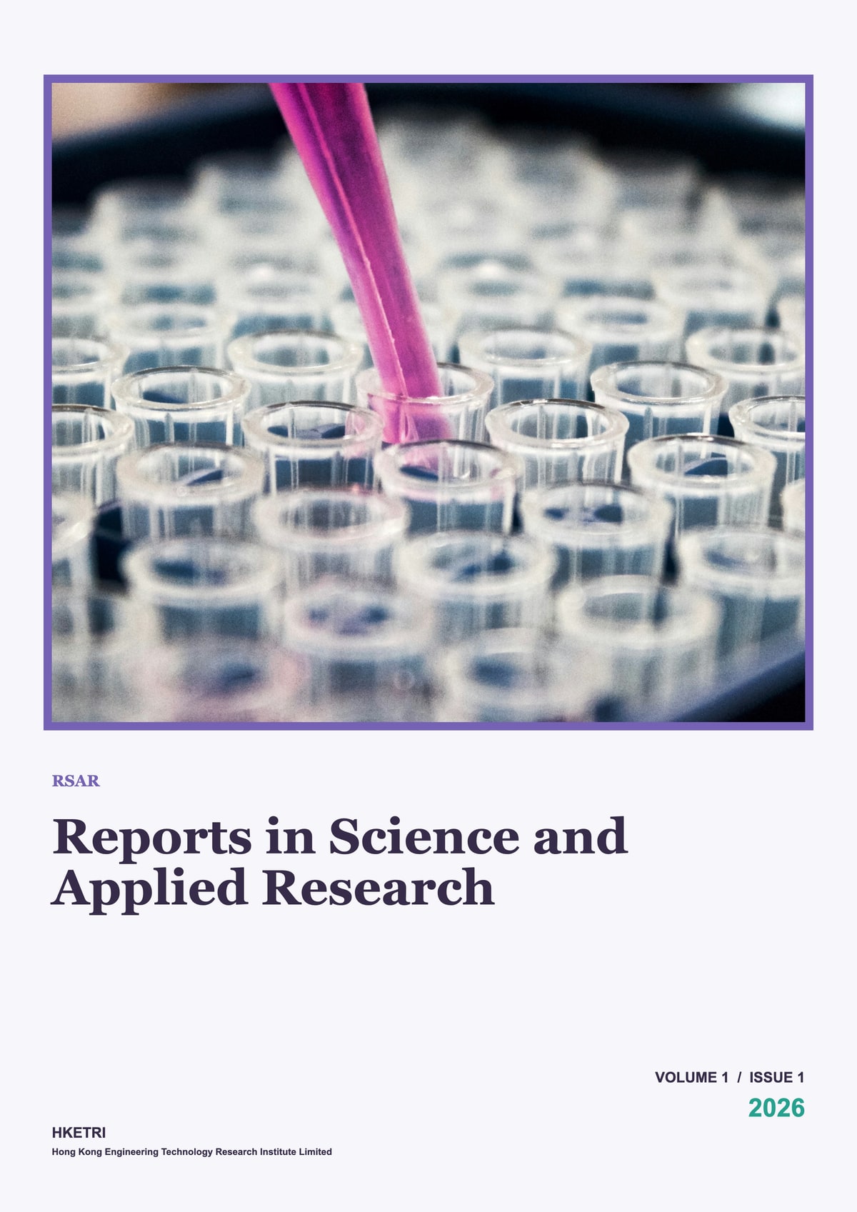 Reports in Science and Applied Research, Volume 1, Issue 1, 2026 cover
